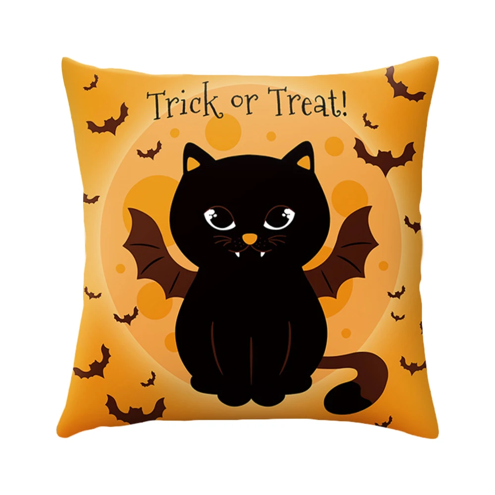 DIDIHOU наволочка для подушки на Хеллоуин желтая с буквенным принтом Наволочки