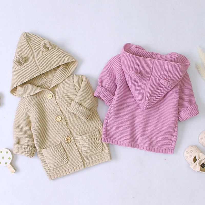 

Baby Winter Clothes Baby Girls Boys Knitted Jackets Kids Coat Toddler Outerwear Clothes Children Warm Jackets Infant Sweater