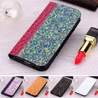 Флип-чехол для Funda Xiaomi Mi A3 6,09 дюйма, чехол из искусственной кожи с блестками, Магнитный чехол-кошелек для Xiaomi Mi A 3, чехол для телефона MI3