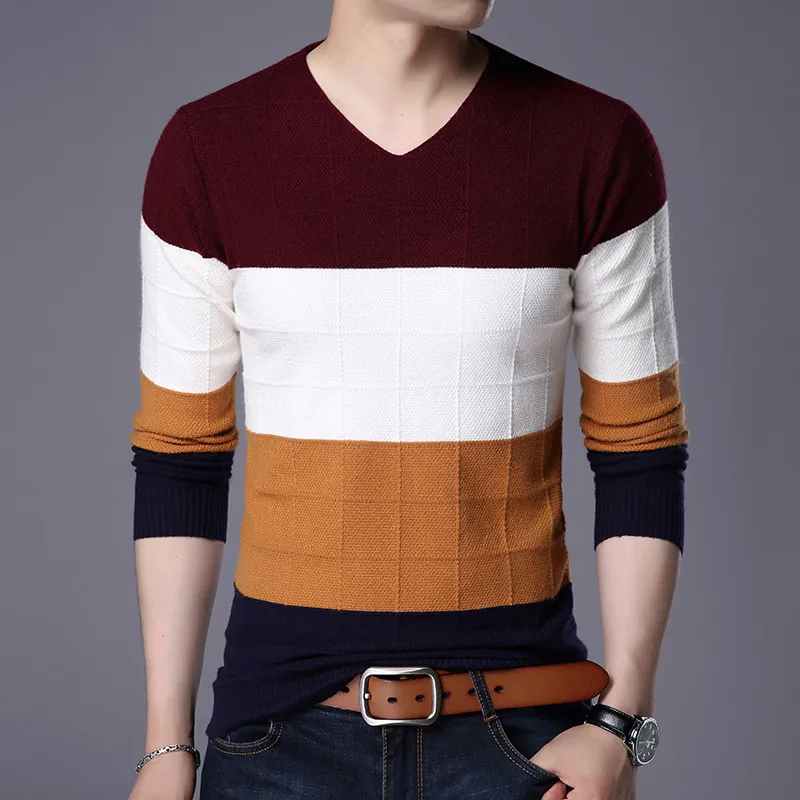Новинка 2019 мужской свитер ZONORLEEC Повседневная рубашка с V-образным вырезом