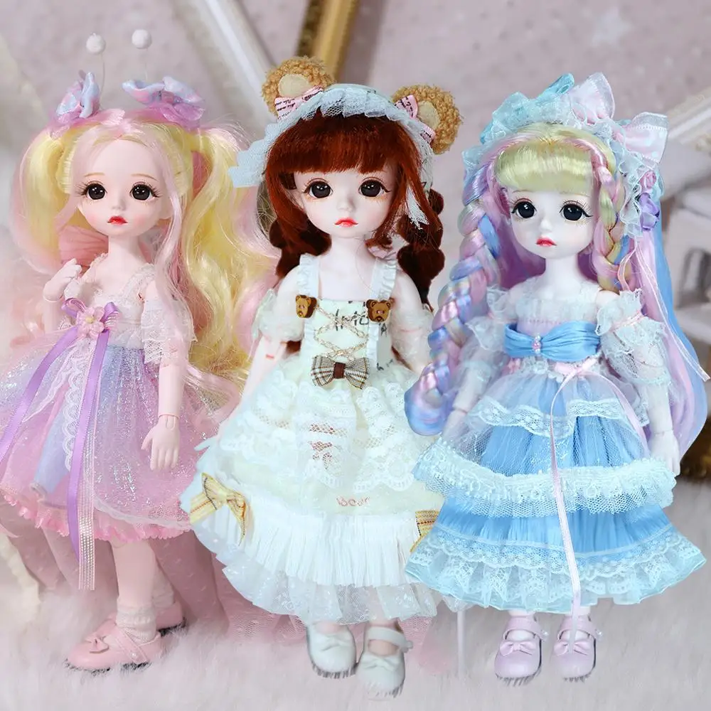 DBS 1/6 BJD механический шарнир тела кукла с макияжем включая кожу головы глаз одежда