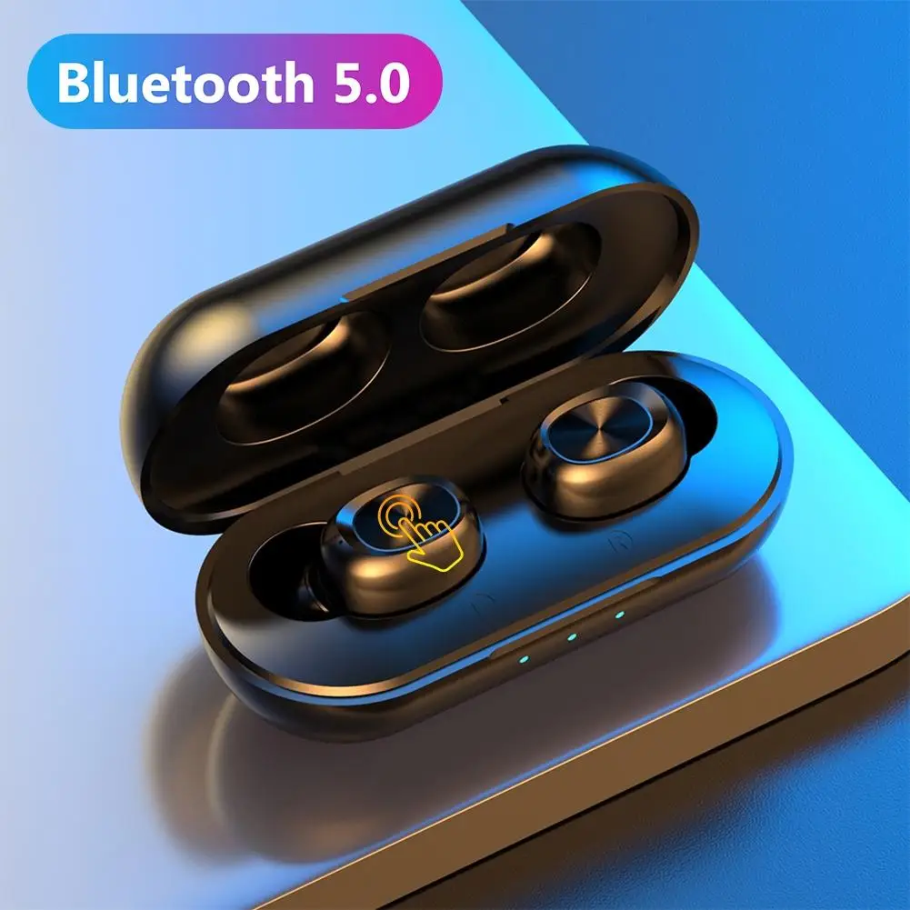 Беспроводные наушники вкладыши B5 TWS Bluetooth 5 0 спортивные для iPhone Android|Наушники и