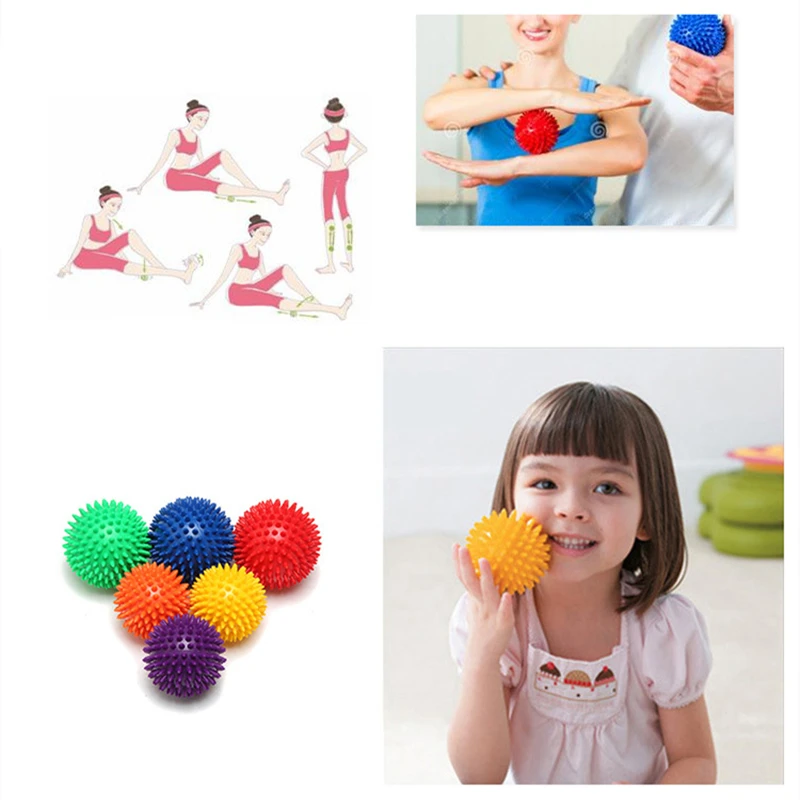 Прочный Массажный мяч спилка из ПВХ триггерный для спорта фитнеса снятия боли в