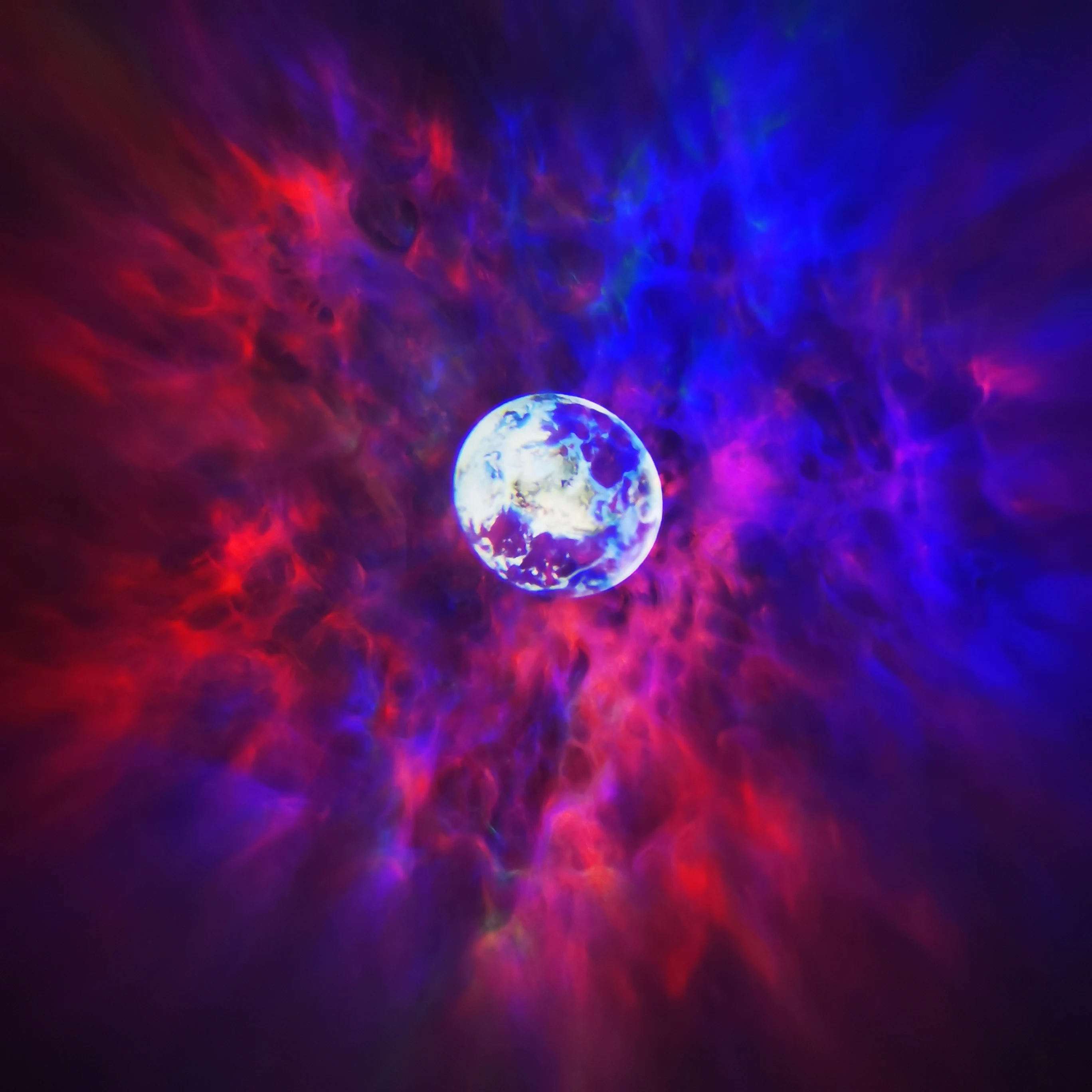 Светодиодный Галактический Звездный проектор светильник НЛО планета Bluetooth новый