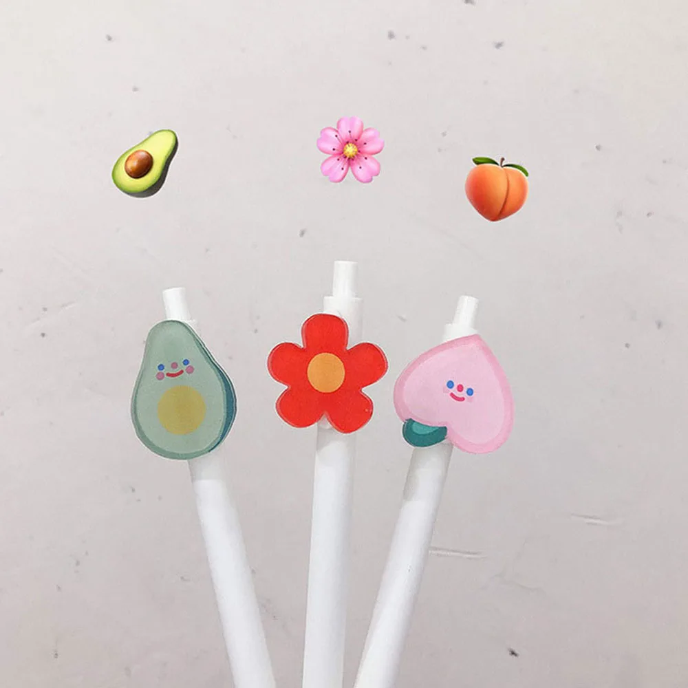 1 шт. милые корейские Канцтовары 0 5 мм авокадо персиковый цветок корпус для