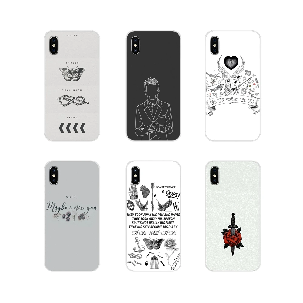 Ларри Stylinson татуировки One Direction для Apple iPhone X XR XS 11Pro MAX 4S 5S 5C SE 6S 7 8 Plus ipod 5 6 чехлы