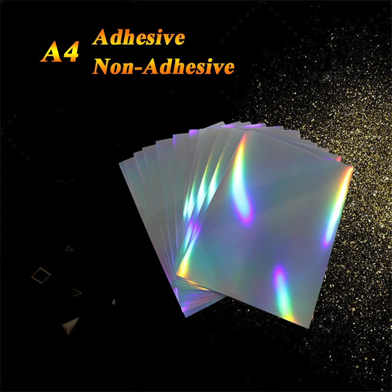 А4 клейкая семицветная Лазерная фотобумага струйная печать цветная отражающая фотобумага Серебряная печатная пленка от AliExpress WW