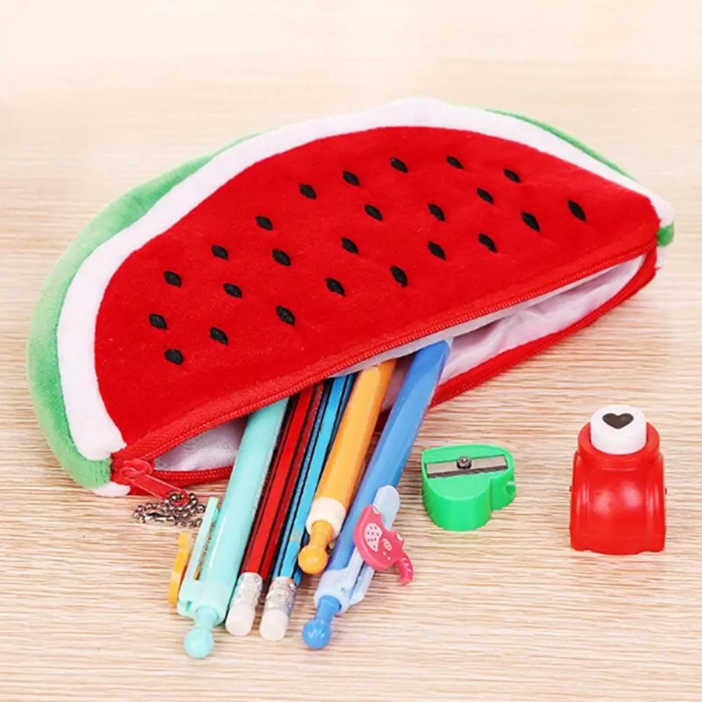

Cute Watermelon Pencil Bags Pencil Case for Kids Gifts Stationery Purse Wallet Storage Pouch Makeup Bag School Office Supplies