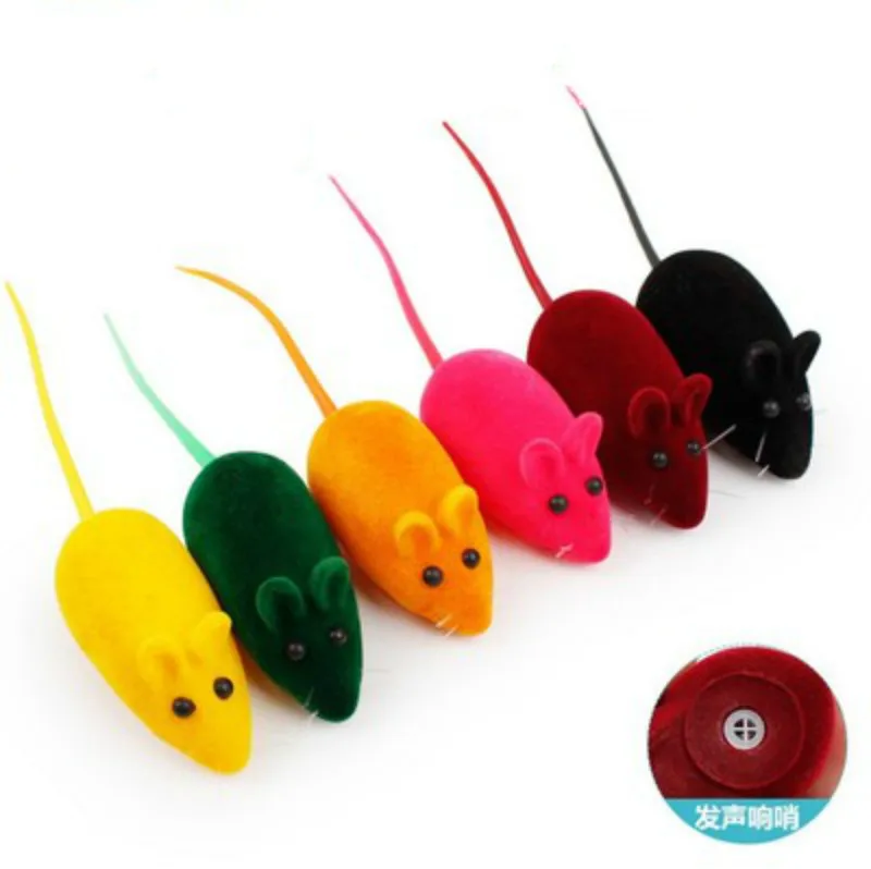 1 шт. силиконовая ложная мышь игрушки для кошек Разноцветные Креативные забавные