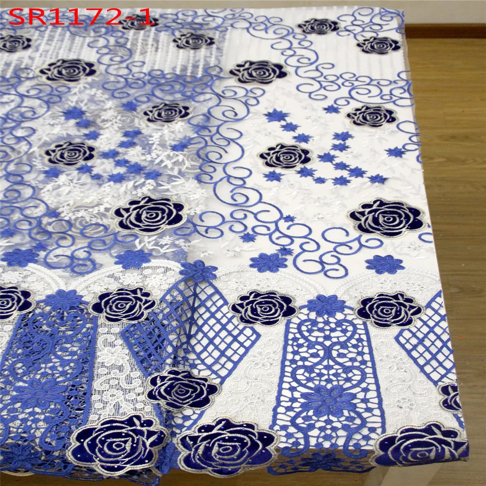 Лидер продаж белая Роскошная свадебная ткань Тюль с вышивкой французская