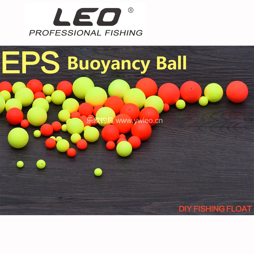 

LEO Brand 30 Pcs/1pack Diameter 6.5mm-27mm EPS Foam Fishing Float Hard Buoyancy Ball Float Gear Fish Floating Fishing Accessory