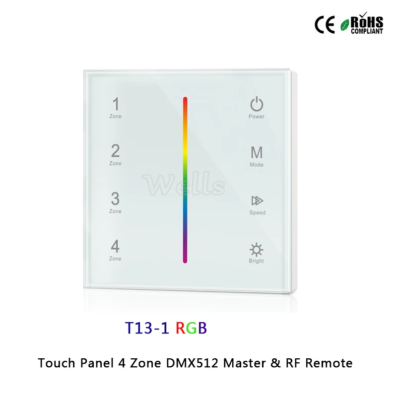 Светодиодная лента 4 зоны DMX512 Master и RF|Диммеры| |