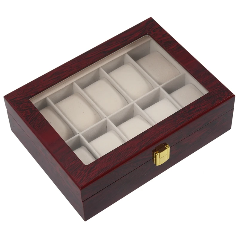 

10 Slot Wood Watch display box