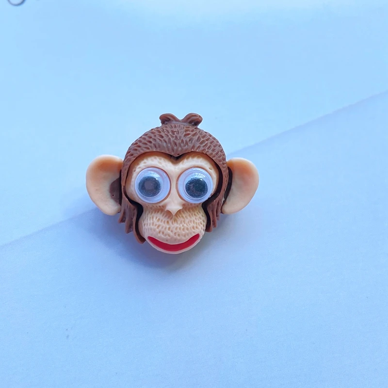 

10Pcs Lovely Mixed Moving Eye Cartoon Animals Resin Flatback Cabochon Scrapbook Kawaii Embellishments Accessories J25