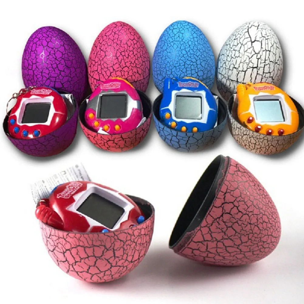

Childrens Electronic Virtual Pet Machine E-pet Dinosaur Egg Toys Cracked Eggs Cultivate Game Machine for Kids Boy Girls #W0