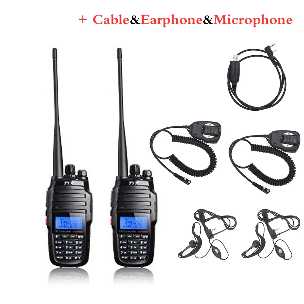 add USB-MIC-EG 2 шт./лот обновленная версия перекрестный репитер функция VHF UHF TYT TH-UV8000D Любительское радио 10 км Высокая 10 Вт Охота портативная рация - Цвет: add USB-MIC-EG