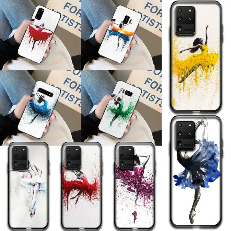 PENGHUWAN с танцующей балериной для девочки ТПУ чехол телефона изображением на