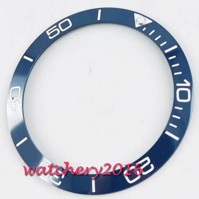 38 мм синий керамический ободок вставка для 40 submariner мужские часы | Наручные