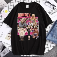 hot sale britney spears printed couple t shirt vintage cartoon summer tops summer classic tees ulzzang style new t shirt female