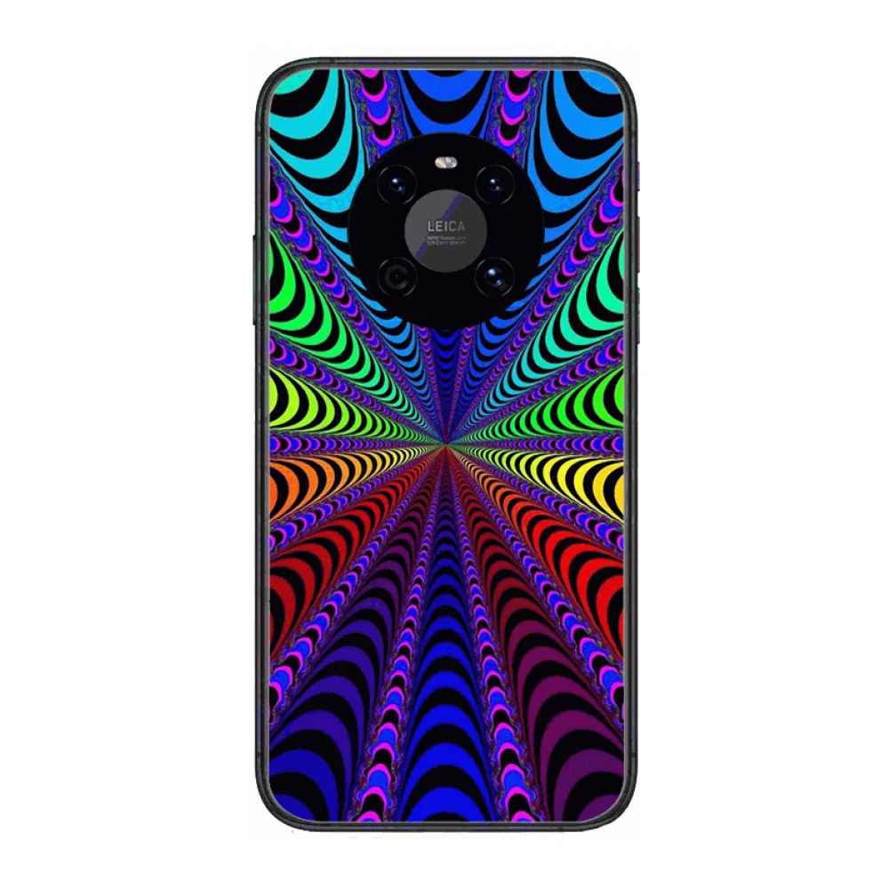 

Fashion Personality Shockproof Phone Case For Huawei mate 30 10 20 40 Lite Smart Z Pro Black Etui 3D Coque Painting Hoesjes cas