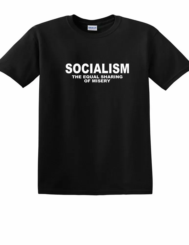 

SOCIALISM Equal Sharing of Misery Tee Conservative Republican Tea T-Shirt