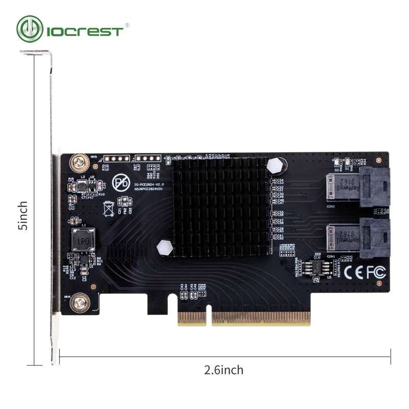 IOCREST U.2 SFF 8643 порты к PCIe 3 0x8 контроллер бифуркации поддержка материнской платы без