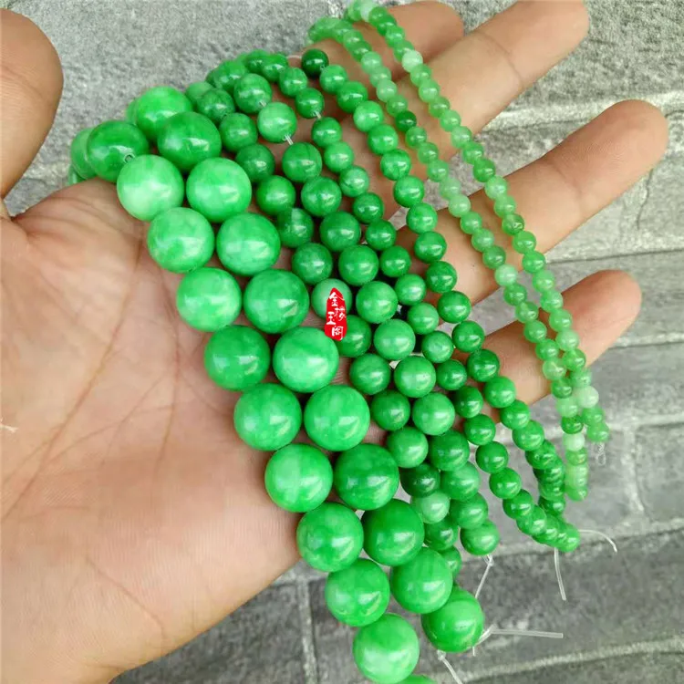 Бусины для браслета натуральная жадеит женские браслеты из натурального нефрита