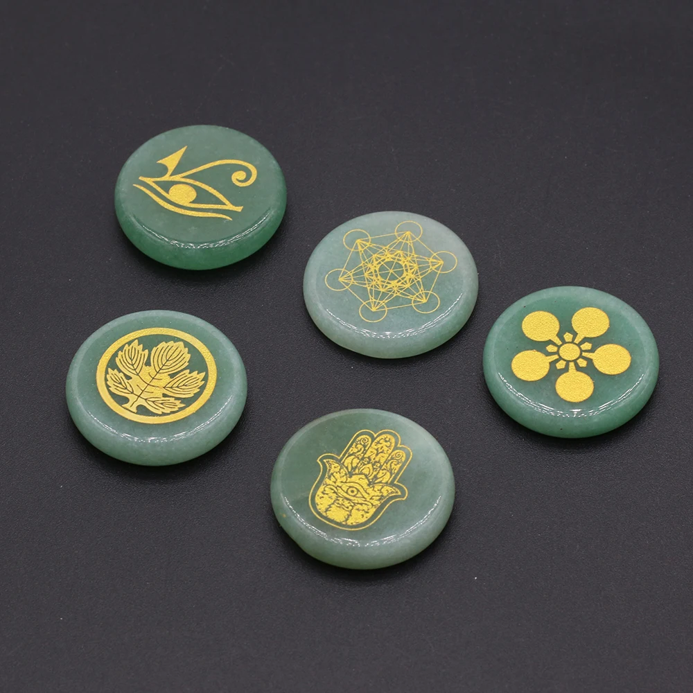 

Амулет амулет из бисера, натуральный зеленый авантюрин круглой формы, большие бусины из натурального камня рейки для женщин, ювелирные изде...