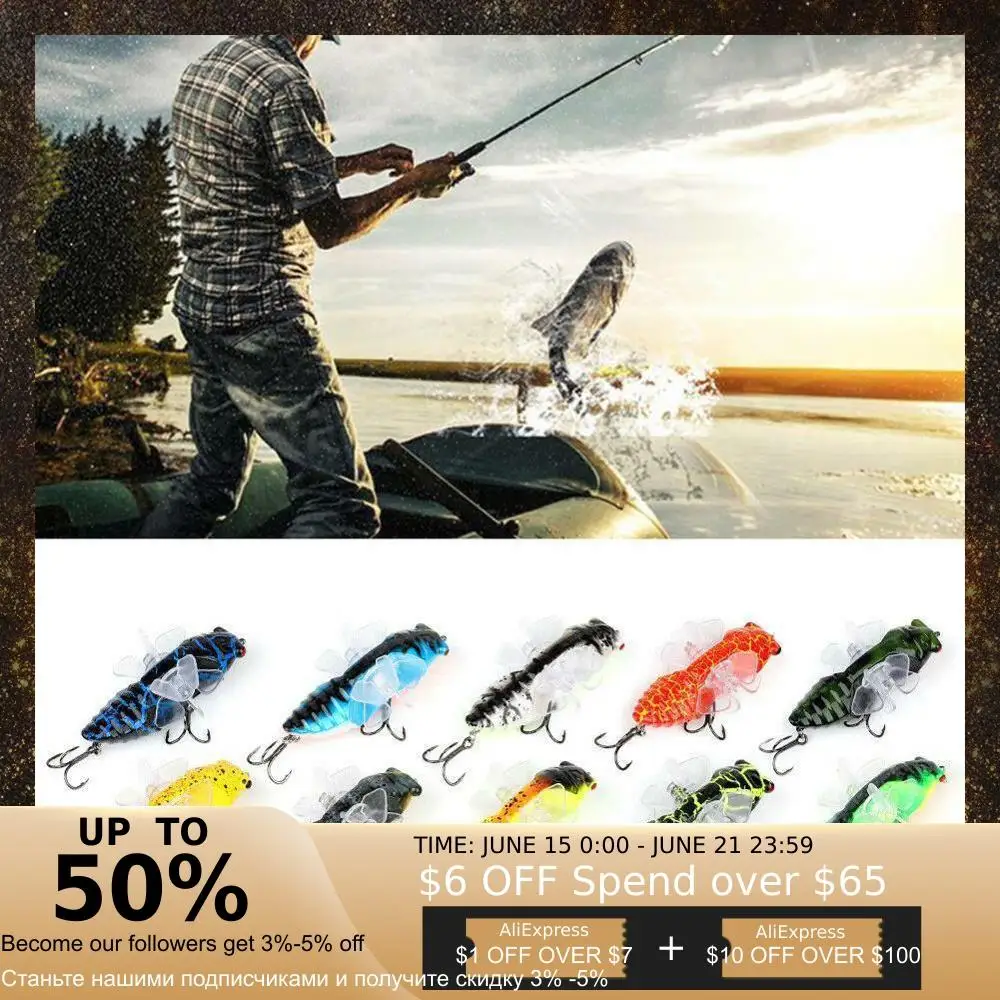 Луя в виде цикады из воды приманка Luya узнал бионная Пластик жесткие приманки