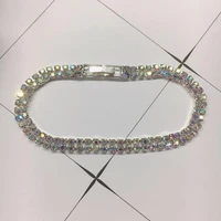 new fashion ab color rhinestone bracelet simple crystal bracelet lady bracelet wedding jewelry lovers gift