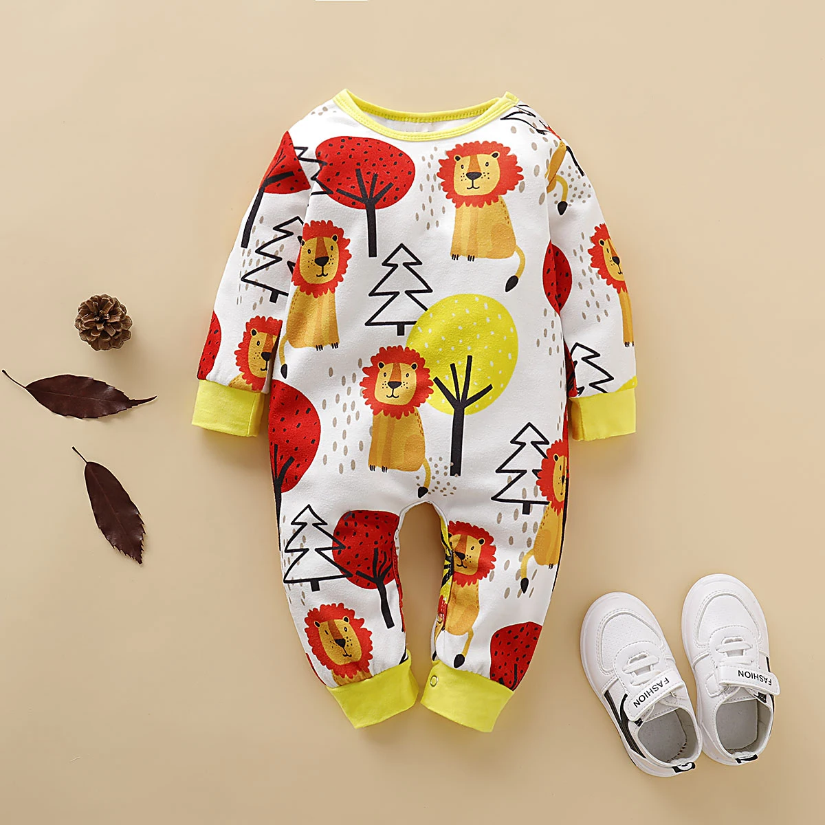 Комбинезон для маленьких девочек хлопковый комбинезон с длинными рукавами