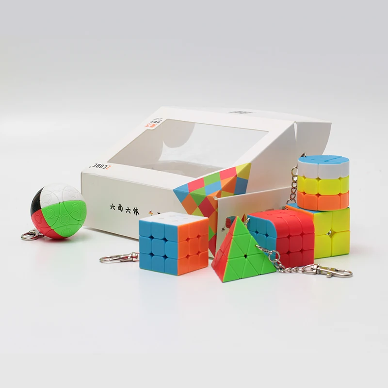 Z CUBE Комплект 6 штук/Подарочный набор из мини Волшебный куб Cube 2x2x2 3x3x3 магический