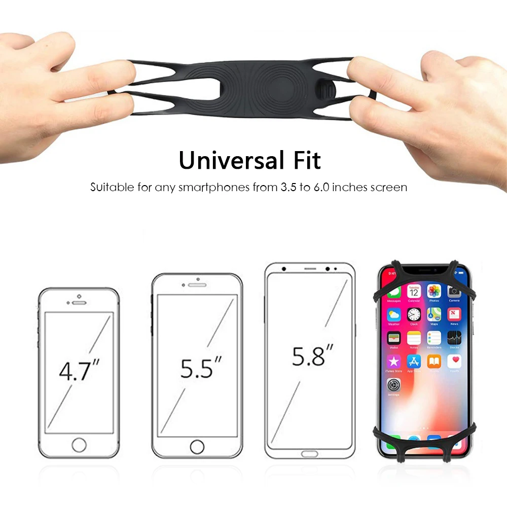 universal bicycle phone holder scooter motorcycle handlebar clip stand mount cell phone holder bracket for iphone 11 pro max free global shipping