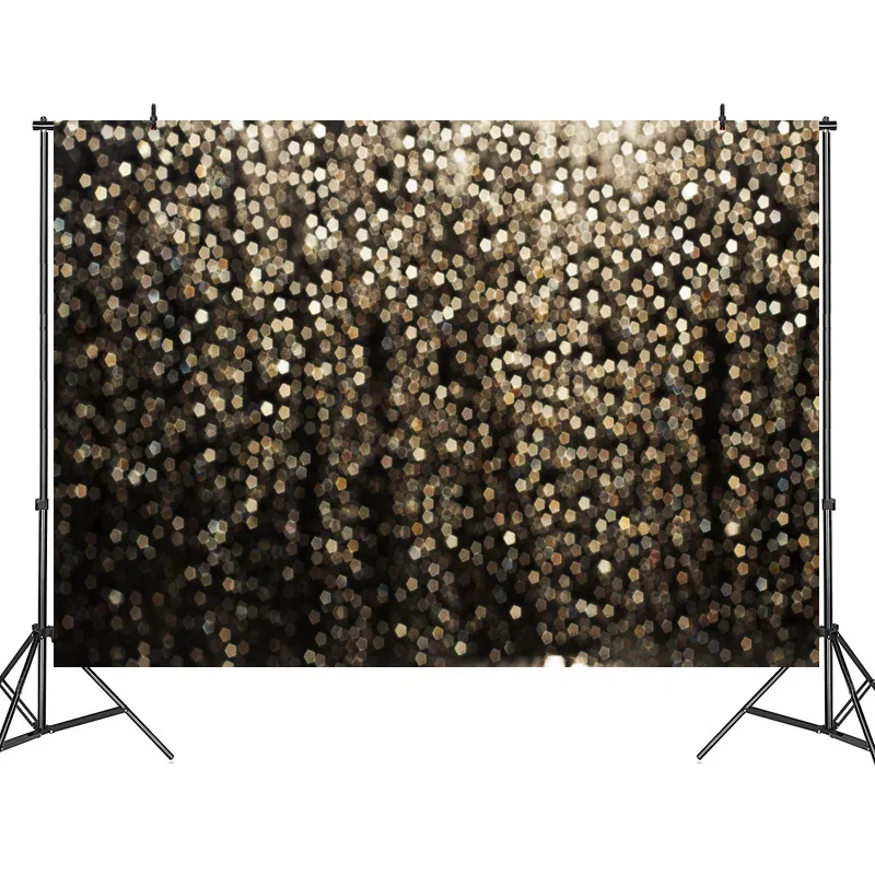 

Black Light Spot Photographic Background Cloth Birthday Party Photo Photo Theme Layout Foreign Trade Cross-Border Supply