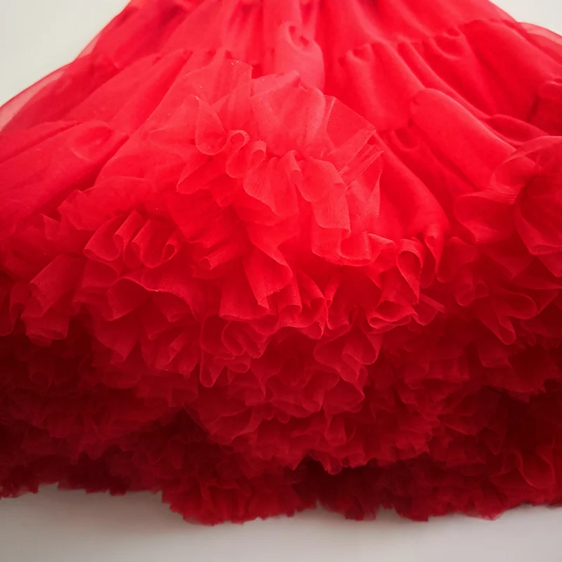 

Summer Style Women Soft Fluffy 60-65cm Long Sexy skirts Chiffon Pettiskirt Single Skirts Womens petticoat Tulle Tutu Lady Clothe