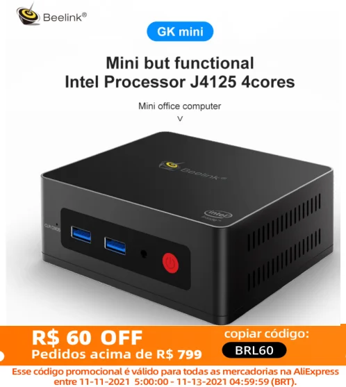 

Beelink GK Мини Windows 10 Мини ПК Intel Gemini Lake J4125 DDR4 8 ГБ 128 Гб WiFi Bluetooth 4K портативный компьютер ПК геймерский ПК GK3V