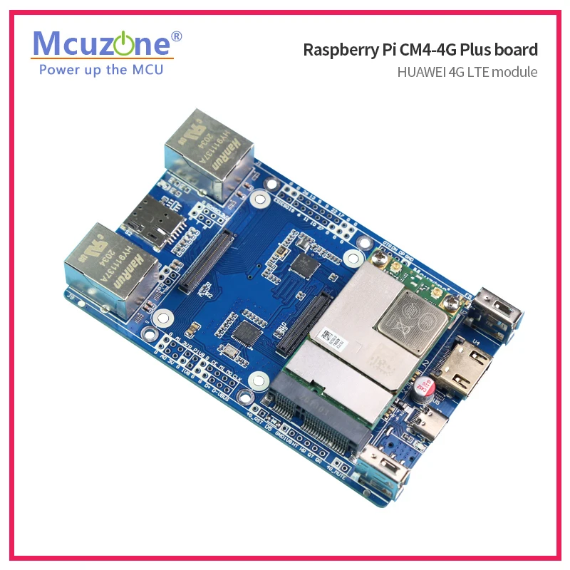 Материнская плата Raspberry Pi CM4-4G puls с двумя Giga Ethernet и 4G LTE модулем | Компьютеры офис