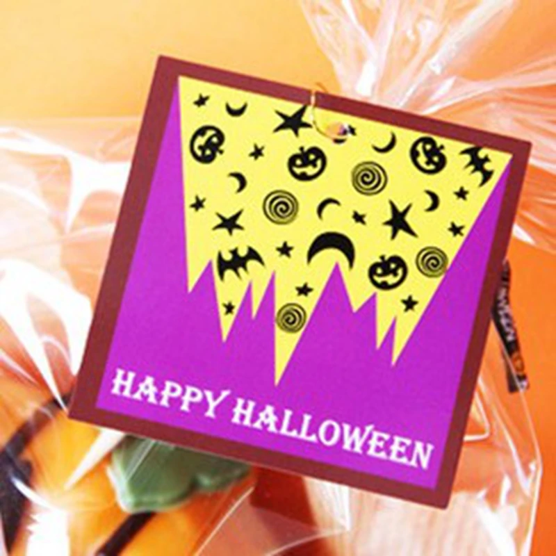 Подарочные бирки на Хэллоуин с возможностью печати вечерние Хэллоуин|Товары для