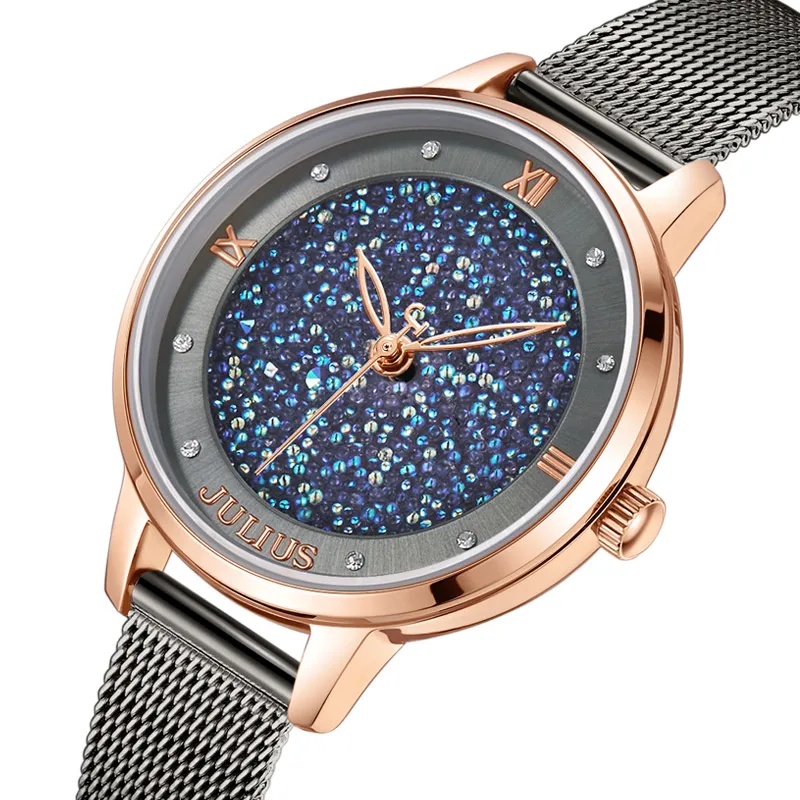 Часы Julius романтический подарок для женщин часы повседневные со звездами модные