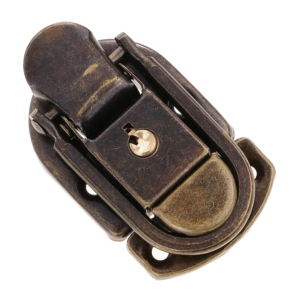 

Zinc Alloy Vintage Padlock Lock w/ Keys Screws for Cabinet Home Decoration