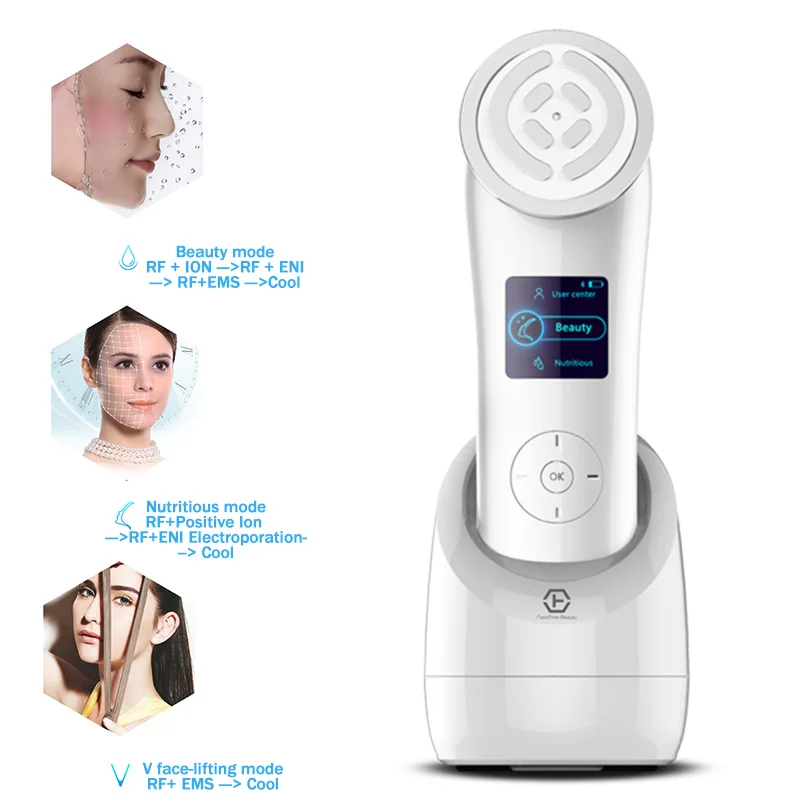 Умный RF Beauty аппарат для лифтинга кожи лица омоложение Вибрационный массажер