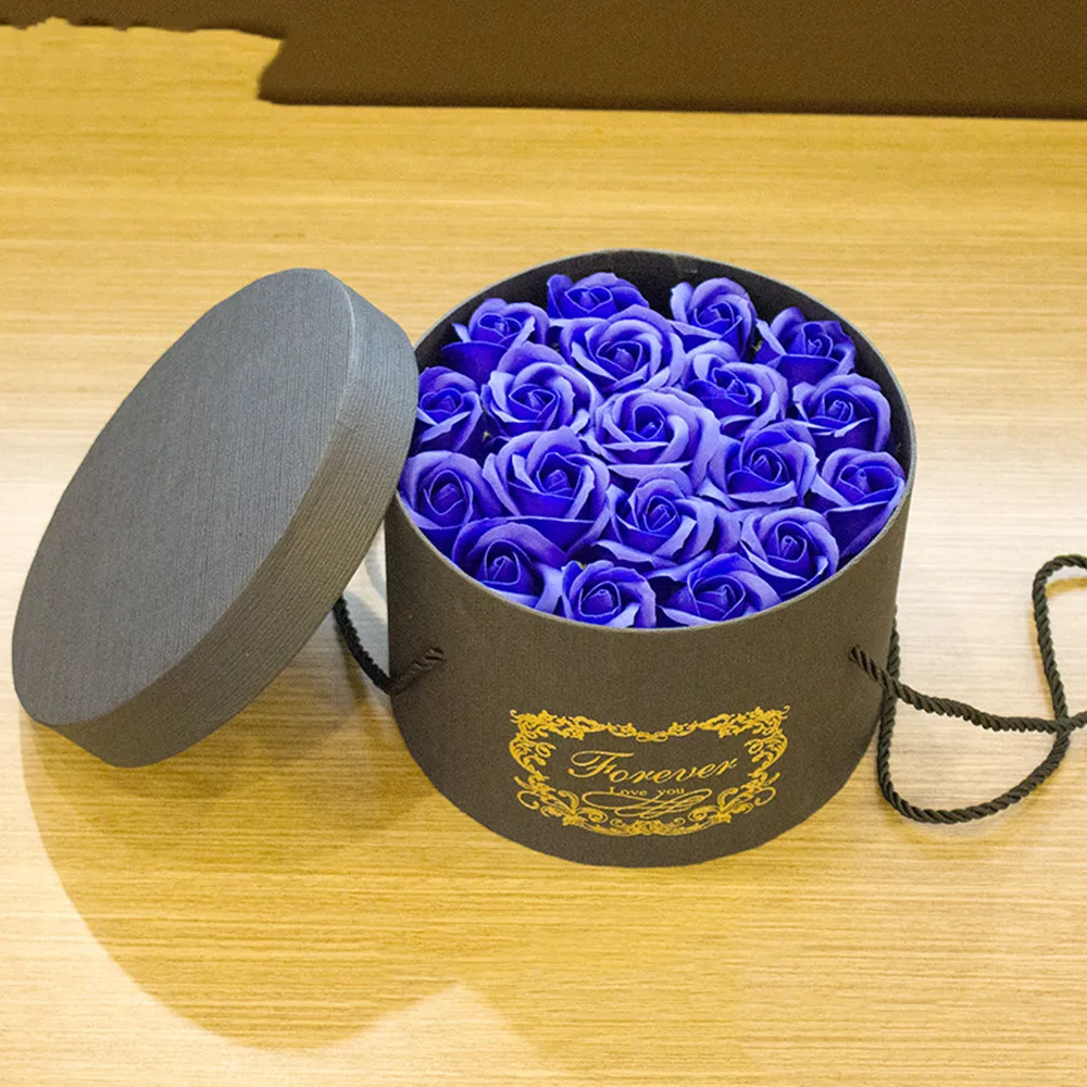 19pcs Soap flowers Hand-made rose Valentine's day flower gift soap box Romantic and creative birthday | Красота и здоровье