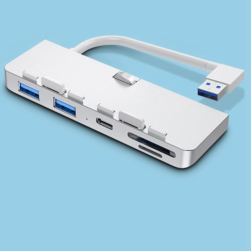 

Aluminum Alloy USB 3.0 Hub Adapter with SD/TF Card Reader for Imac Docking Station