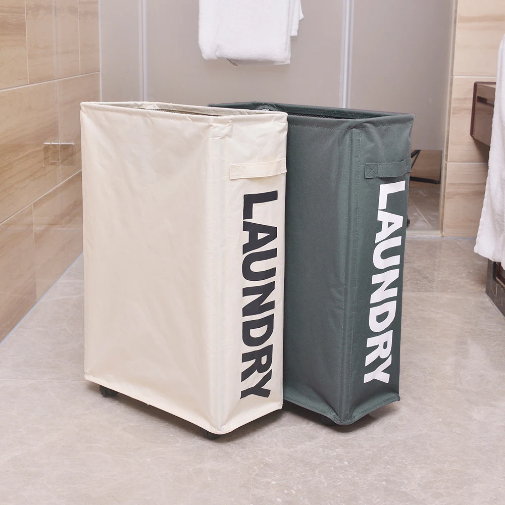 

New Organizer Box Corner Slim Foldable Oxford Cloth Laundry Basket Bin Mesh Drawstring Dirty Clothes Storage Hamper