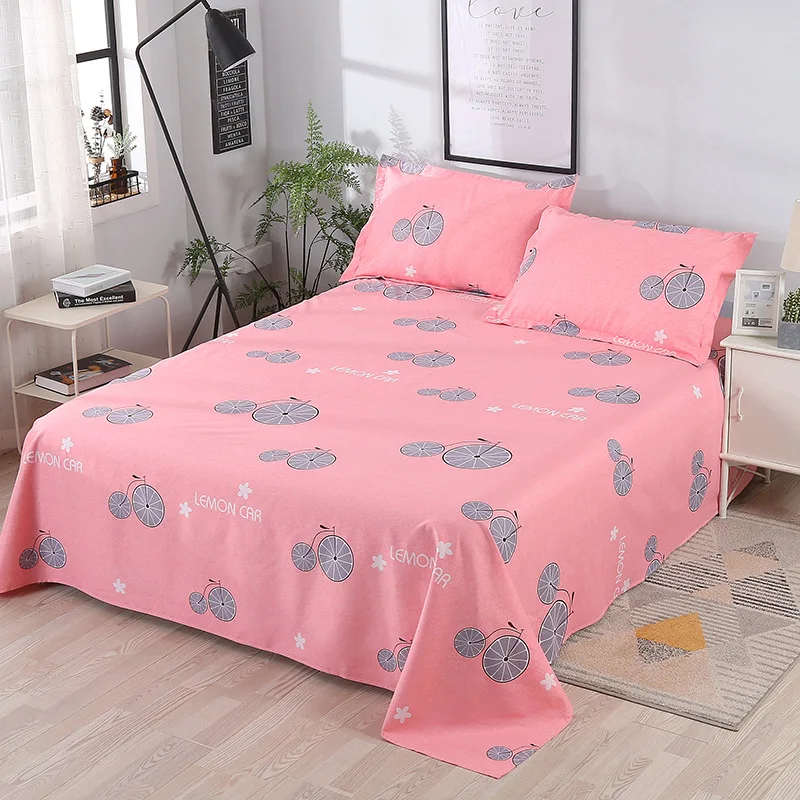 Постельное белье с розовым цветком 230x230 см|Простыня| |