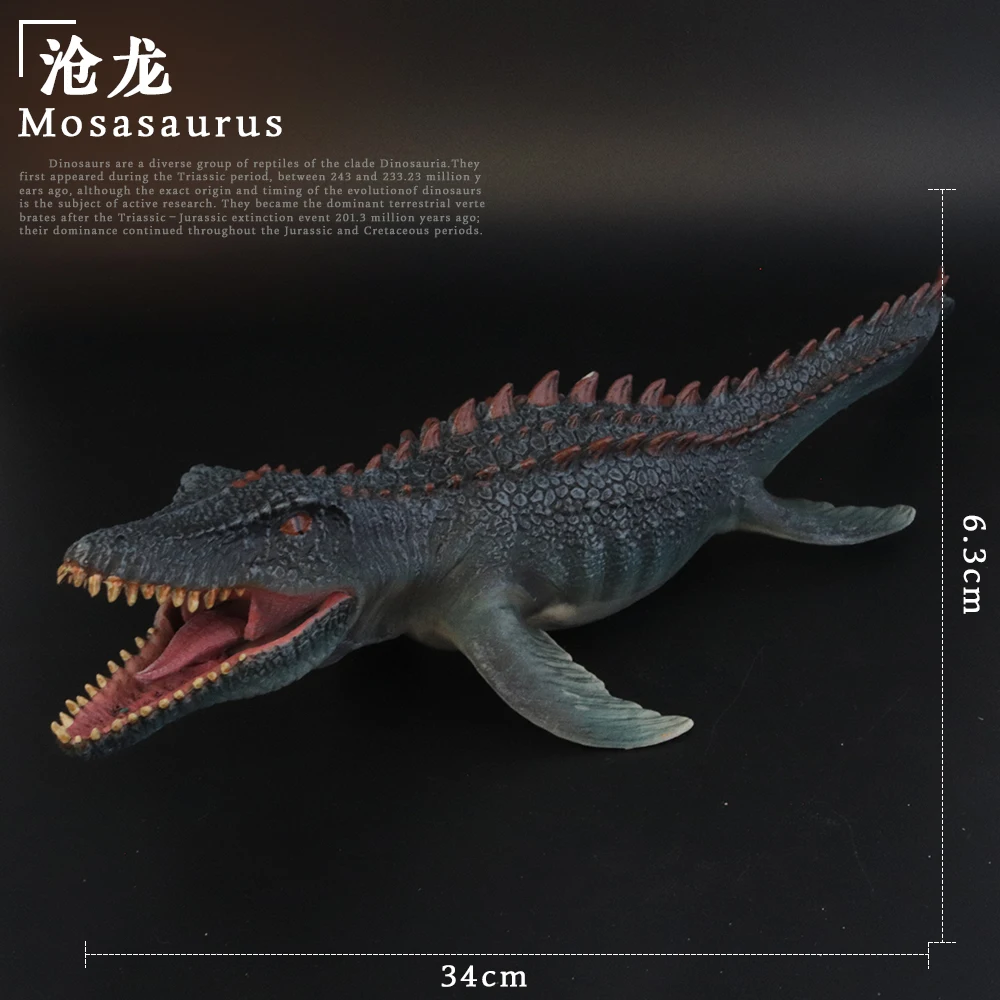 

Prehistoric Jurassic Dinosaurs World Mosasaurus Big Size Animals Model Action Figures PVC High Quality Toy For Kids Gift