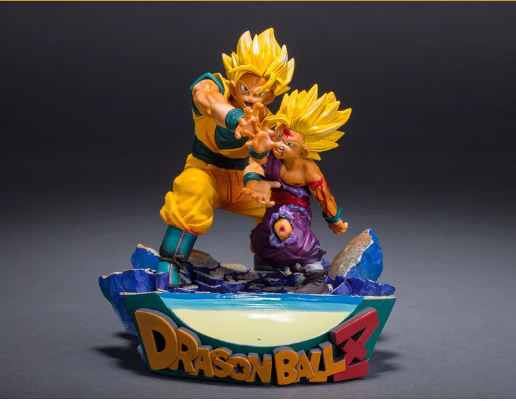 

17CM Dragon Ball Anime Figure Son Goku Son Gohan Anime Model Gift Action Figure Father and Son Shock Wave Toy Children's Gifts