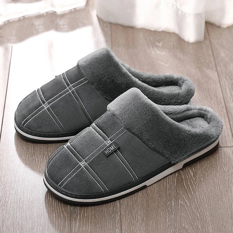 Fur Slippers Women Winter Plush House Non-slip Indoor Cute Shoes 2020 Warm Soft | Обувь