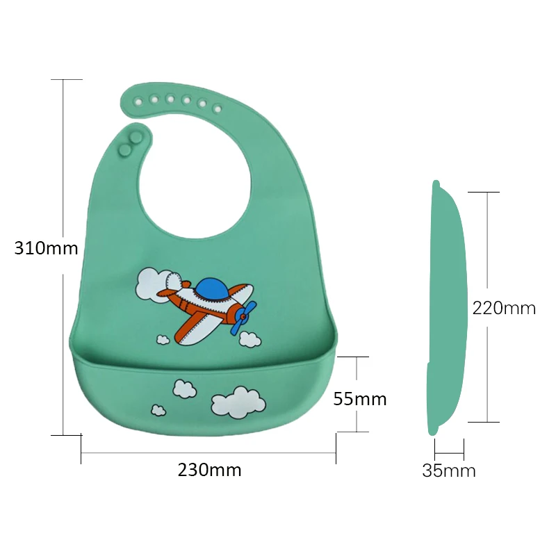 Силиконовые нагрудники для детей картонные детские водонепроницаемые мягкие