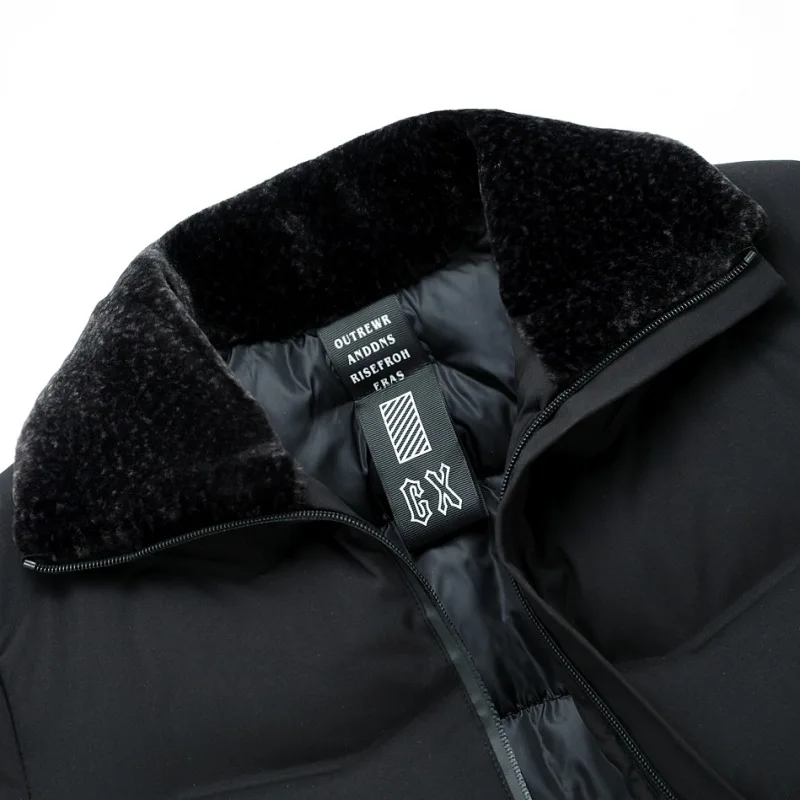 ICPANS зимняя куртка водонепроницаемая длинная мужская повседневная одноцветная